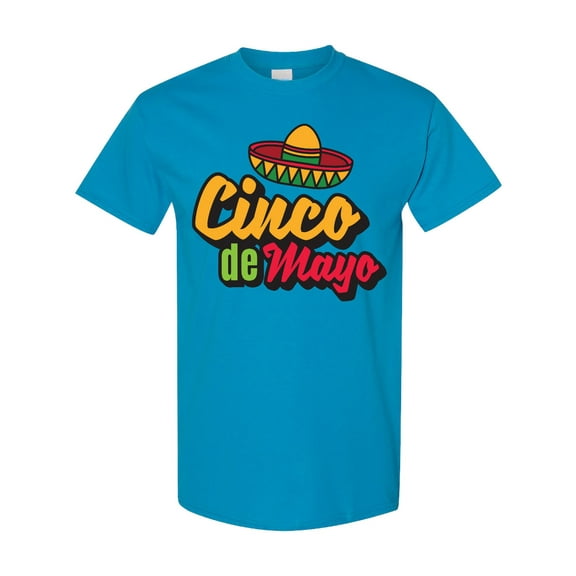 Inktastic Cinco De Mayo with Sombrero T-Shirt