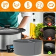 thumbnail image 3 of MesaSe 3Pcs Slow Cooker Divider Liner Reusable Slow Cooker Divider Insert Heat Resistant Silicone Slow Cooker Divider for 6 QT Pot Kitchen Cooking, 3 of 8