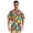 Colorful Circles and Ball, variant on Men's Casual Button Down Shirts Short Sleeve Summer Hawaiian Beach Shirt, Neon Guitar and Skull