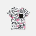 thumbnail image 3 of PatPat Boy Graphic Tees Family Matching Mommy & Me Heart & Letter Print Short-sleeve T-shirts, White, 3-4 Years, 3 of 6