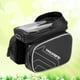 thumbnail image 2 of Bolsa para manillar de bicicleta de ciclismo, soporte para teléfono con pantalla táctil para MTB de 6,2 pulgadas (negro), 2 of 7