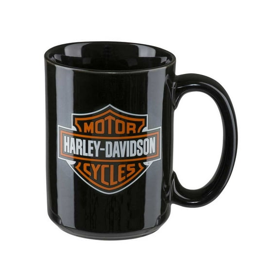Harley-Davidson Core Bar & Shield Logo Coffee Mug, 15 oz. - Black HDX-98605, Harley Davidson
