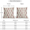 thumbnail image 4 of Christmas Tree Pillow Covers 20x20 Set of 2 Red Xmas Vintage Winter Print Decorative Outdoor Linen Zipper Throw Pillows Cases Cushion Cover Rustic Holiday Decoration Farmhouse Sofa Couch Bed Decor, 4 of 4