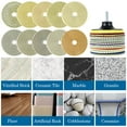 thumbnail image 5 of Lieonvis 12Pcs Diamond Polishing Pads 4 Inch 50-8000 Grit Diamond Buffing Pads Wet Dry Quick Change Polishing Pad Polishing Accessories for Granite Marble Stone Tile Glass, 5 of 10