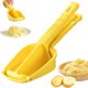 thumbnail image 1 of Injueey Máquina para hacer puré de papas de acero inoxidable, manual, pequeña herramienta para exprimir y hacer jugo de papas grandes, finas Cocina y Comedor amarillo, 1 of 6