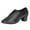 Black, variant on Wyzesi Ballet Flats with Arch Support Black Leisure Women'S Cloth Soft Sole Non Square Heels Lace Up Round Toe Breathable Dancing Shoes