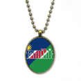 thumbnail image 1 of Namibia bandera del pais nombre Collar Colgante de cadena vintage Colección de joyas colgantes Unbranded M, 1 of 3