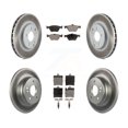 thumbnail image 1 of Transit Auto Front Rear Coated Disc Brake Rotors and Ceramic Pads Kit for Car Mercedes-Benz E320 CLK320 CLK430 E430 KGT-100847, 1 of 11