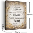 thumbnail image 2 of Christian Religious Canvas Wall Art,Do Not Be Anxious About Anything But in Every Situation By Prayer Philippians 4:6 Canvas Poster Print Wall Decor,Scripture Home Office Bedroom Decoration W625, 2 of 6