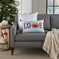 thumbnail image 4 of Mina Victory Holiday Pillows Love Crab W/ Mittens Multicolor 14" x 22" Area Rug, (14x22), 4 of 5