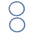 thumbnail image 1 of HLONK Blue Alloy and Rhinestone Push Start Button Cover for Car Use Compatible with Most Models, 1 of 8