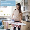 thumbnail image 2 of Lorelo Ironing Board, Full-Size Foldable Ironing Board, Foldable Household Ironing Board, Extended Ironing Board Outside with Heat-Resistant Cover (42 inch, Blue Plaid Pattern), 2 of 7