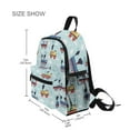 thumbnail image 3 of FORMRS School Backpack with Front Zippered Pocket 12" Student Travel Daypack, Colorful Trains, 3 of 6