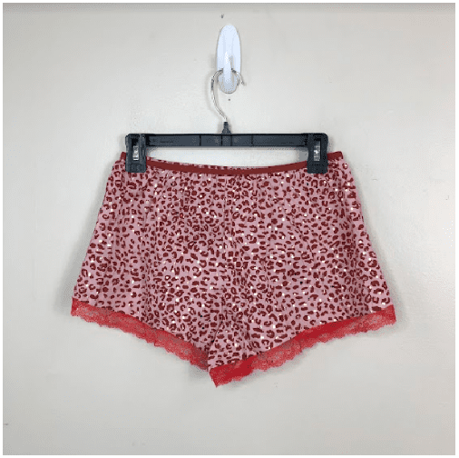 Victoria's Secret Women's Leopard Pajama Bottom Sleep Shorts Red S, $35 NWT  