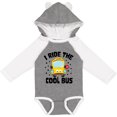 thumbnail image 3 of Inktastic I Ride the Cool Bus with Yellow Bus Boys or Girls Long Sleeve Baby Bodysuit, 3 of 5