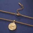thumbnail image 5 of EUEAVAN The Eye of Horus Pendant Necklace Women Stainless Steel Gold Color Thick Chain Ancient Egypt Amulet Jewelry Gift, 5 of 5