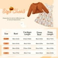 thumbnail image 2 of GYRATEDREAM Toddler Girl Sleeveless Dresses and Long Sleeve Ruffle Cardigan 2 Piece Halloween Outfits, 2 of 7