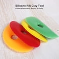 thumbnail image 3 of Silicone Rib Set,  and Lasting 4 Colors Ceramic Rib Clay Tool Convenient Grip  for Crafts Sculpting Shaping, 3 of 7