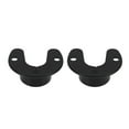 thumbnail image 3 of Miangastore Closet Pole Socket Black Stainless Steel 2PCS, 3 of 8
