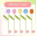 thumbnail image 2 of Dalrosia 10PCS Artificial Flowers Crochet Flowers Completed Handmade Tulip for Home Decoration and Valentine's Day Mother's Day Birthday Wedding Gift, 2 of 6