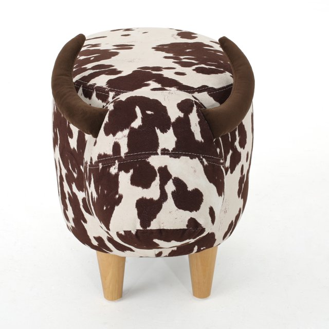 Virago Velvet Cow Ottoman