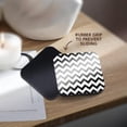 thumbnail image 4 of 3drose, Chevron Pattern Black and White Zigzag, Set of 8 Coasters - Soft, 4 of 7