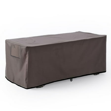Leader Accessories Waterproof Deck Box/Storage Ottoman Bench Cover for Keter/Lifetime/Suncast/Rubbermaid Deck Box L-Size