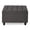 Dark Gray / Linen, variant on FunMay Oversized Square Storage Ottoman with Wooden Legs for Living Room, Linen / Foam