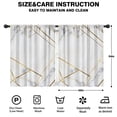 thumbnail image 2 of Blackout Kids Curtains,White Gold Geometric Marble Childrens Insulated Curtains Set Of 2,Bedroom Essentials,Toddler Room Decor 42"x54", 2 of 5