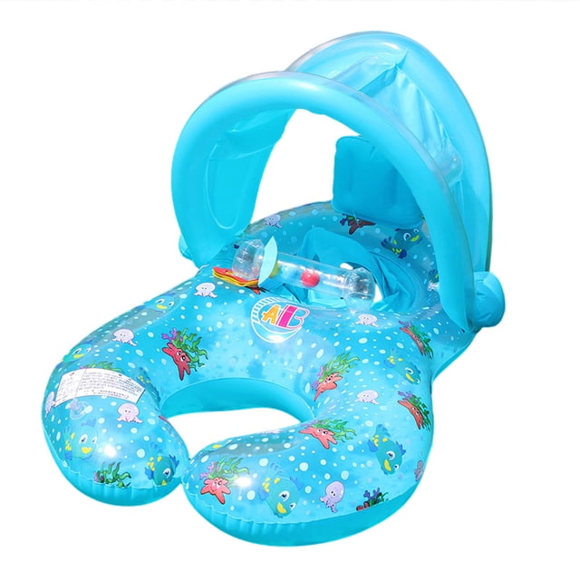 Aro Salvavidas PVC para Piscina Lisa Círculo Natación para Fiesta en La Playa FLhrweasw Azul