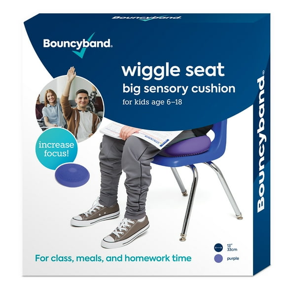 Bouncyband Big Wiggle Seat Sensory Cushion, Purple
