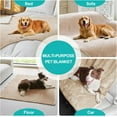 thumbnail image 4 of TOPCHANCES Waterproof Couch Cover for Dogs Cats, Reversible Fleece Waterproof Pet Blanket, Furniture Cover Sofa Protector for Pet Cat Bed, 50x60inch, Camel, 4 of 7