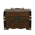 thumbnail image 4 of Wooden Piggy Bank Safe Money Box Savings with Lock Wood Carving Handmade, 4 of 8