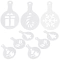 thumbnail image 1 of 16pcs Coffee Decoration Stencils Coffee Latte Template Coffee Mold Tools for Home Restaurant, 1 of 8