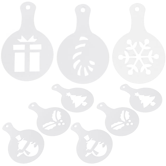 16pcs Coffee Decoration Stencils Coffee Latte Template Coffee Mold Tools for Home Restaurant