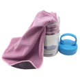 thumbnail image 2 of 3 Toallas Refrescantes De Malla Transpirable De Fibra Para Actividades Al Aire Libre, Gimnasio, Entrenamiento, Color Rosa, 2 of 8