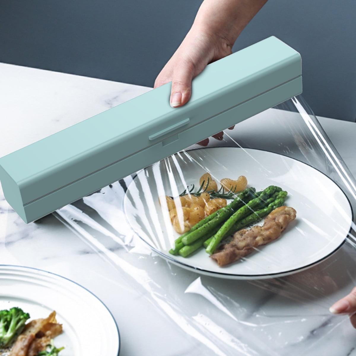 Reusable plastic wrap dispenser discount