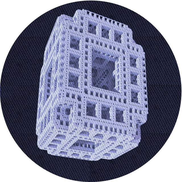 Ahgly Company Tapis d'Intérieur Rond Lavable en Machine Transitionnel Violet Clair Bleu, 8 Pieds Rond