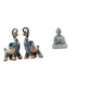 thumbnail image 1 of Figura de elefante,Figuras de elefantes,estatuas,adornos de animales,Escultura coleccionable para dormitorio,decoración del hogar,regalo.,Estatua de mono,Estatua de Buda Mono para Interiores y, 1 of 8
