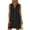 Black, variant on Women's Casual Loose Fit Swimsuit Cover Up Shirt V Neck Short Sleeve Bathing Suit Coverups Summer Beach Cover Ups Red