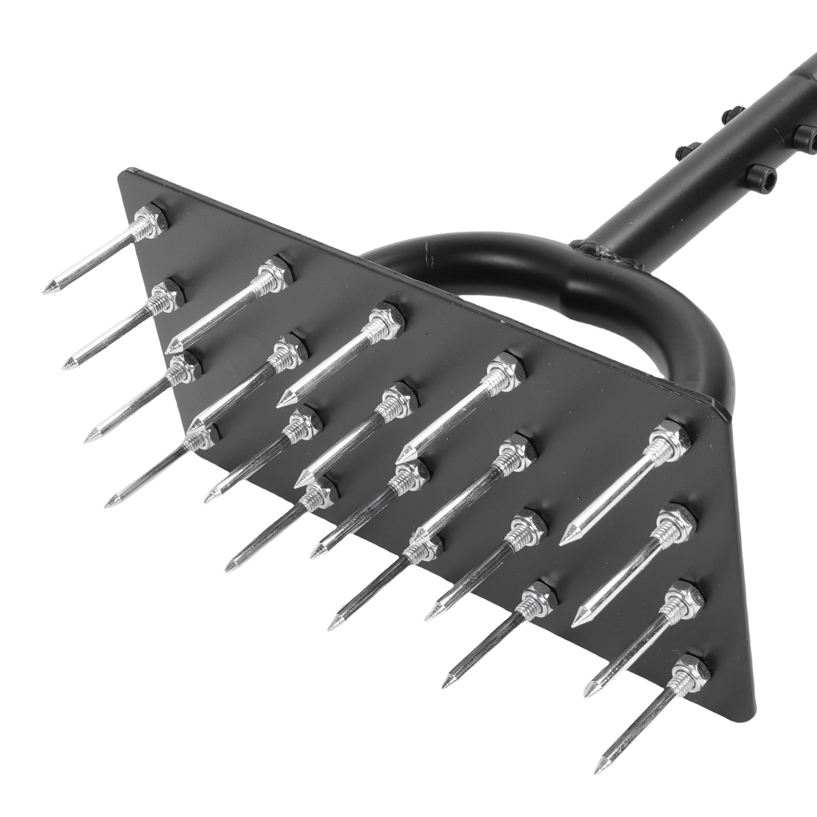 YAHHU Lawn Aerator Spike 34.6 In / 87.88 cm Extended T Shaped Handle Manual Lawn Aerator Tool Heavy Duty Steel Grass Aerator Tool For Yard Garden Soil Aeration And Landscaping Maintenance