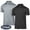 Black&Gray, variant on Men's Polo Shirts Short Sleeve Collared Black Shirts for Men UPF 30+ Performance Wear XXL