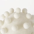 thumbnail image 4 of HomeRoots 392545 6 in. Knobby Nubs Resin Sphere Decor, Ivory & White, 4 of 5
