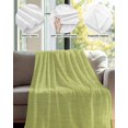 thumbnail image 4 of Throw Blanket Fleece Throw Blanket 50x60in, Green Fruit Pure Color Soft Lightweight Bed Blankets Vintage Linen Fuzzy Couch Blankets for All Season, 4 of 6