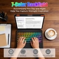 thumbnail image 6 of Magnetic Detachable Keyboard Case for iPad Pro 13" M4/M5, Backlit Trackpad, Pencil Holder, 360° Rotatable Kickstand,Black, 6 of 7
