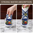 thumbnail image 6 of 2 Pcs Pioneer Flower Floral Print Pattern Kitchen Towels, Funny Microfiber Dish Towel Set, 18" X 26" Tea Towels, 6 of 6