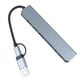 thumbnail image 5 of Hub tipo C 8 en 1, estación de acoplamiento USB 3,0 Plug and Play de aleación de aluminio estable de alta velocidad para teléfono, portátil, tableta y PC, 5 of 5