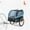 Blue, variant on Demi Bonn 53" Dog Trailer for Bicycles, Dog Bike Trailer for Dogs with 3 Entrances for Travel, Quick Set-up and Fold Down, Red
