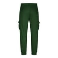 thumbnail image 6 of Havenre Men's Casual Cargo Pants Loose Fit Workout Joggers Stretch Sweatpants Hiking Drawstring Tactical Pants with Multi Pockets Green XXL, 6 of 7