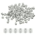 thumbnail image 1 of Uxcell Aluminum Crimping Loop Sleeve Wire Rope Stop Sleeve Round Crimp Ferrules for Wire Rope 0.04 inch, 1 of 7
